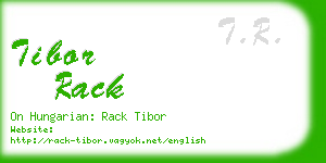 tibor rack business card